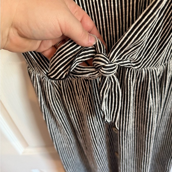 Caution To The Wind Monochrome Striped Dress - Picture 2 of 5